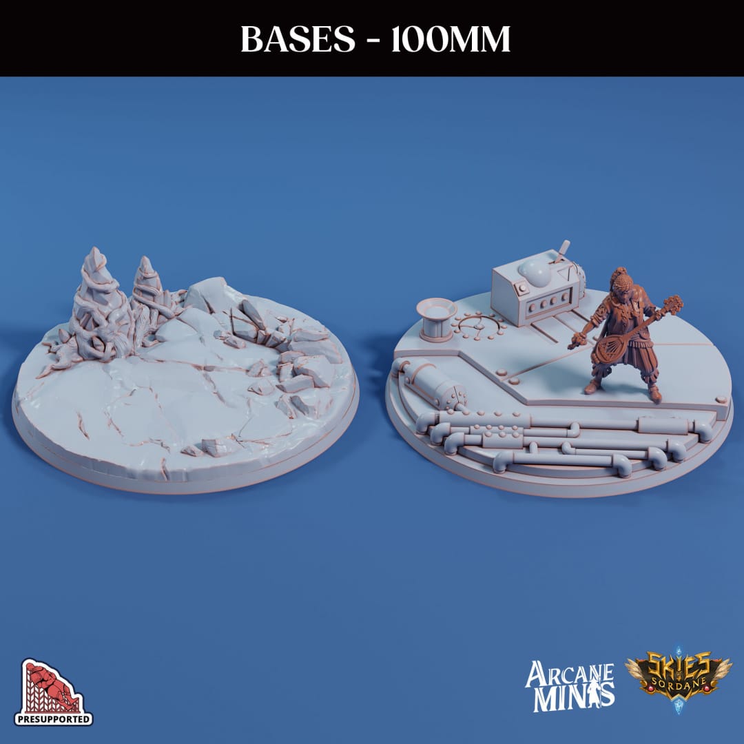 3D Printed Sordane Publishing Base Pack 1 Sordane Bases 28 32mm D&D - 3D Printing Boss