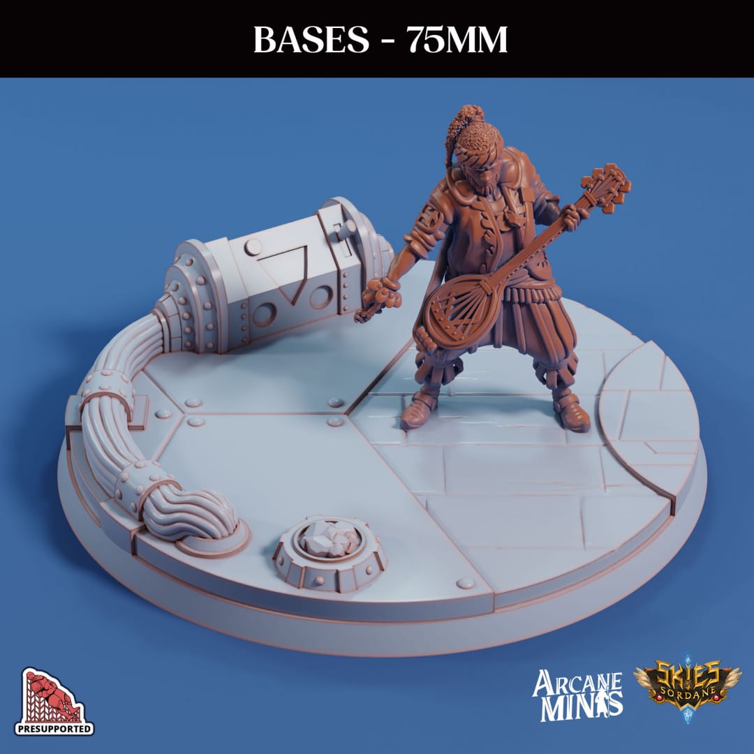 3D Printed Sordane Publishing Base Pack 3 Sordane Bases 28 32mm D&D - 3D Printing Boss