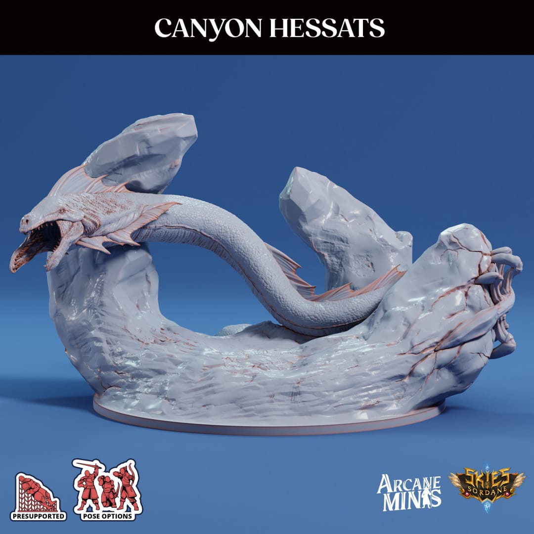 3D Printed Sordane Publishing Canyon Hessats 28 32mm D&D - 3D Printing Boss