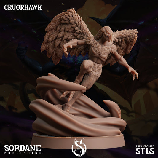 3D Printed Sordane Publishing Curorhawk Monster Mayhem II 28 32mm D&D - 3D Printing Boss