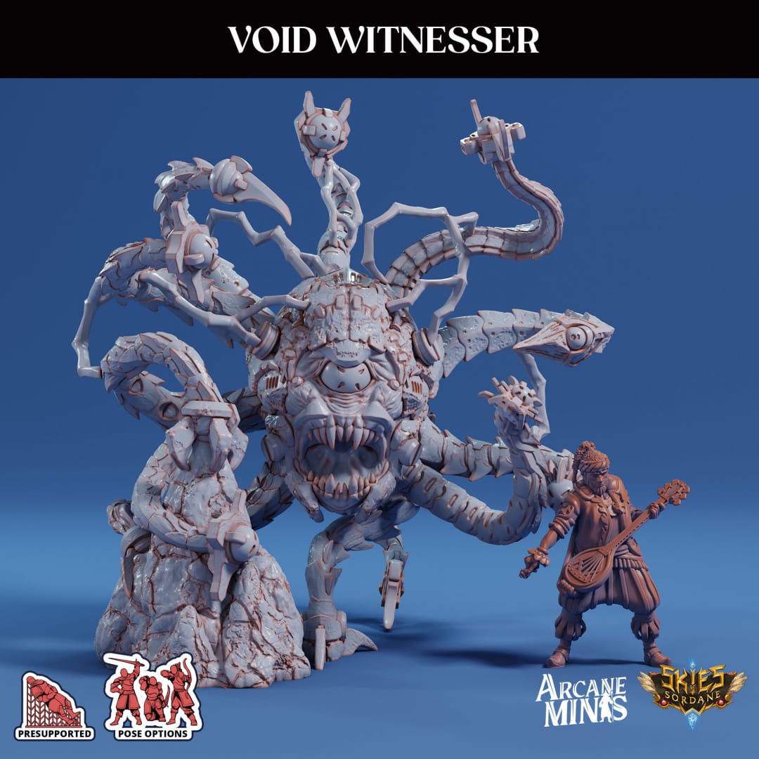 3D Printed Sordane Publishing Echoes of Madness - A Sordane Stories Void Witnesser 28 32mm D&D - 3D Printing Boss