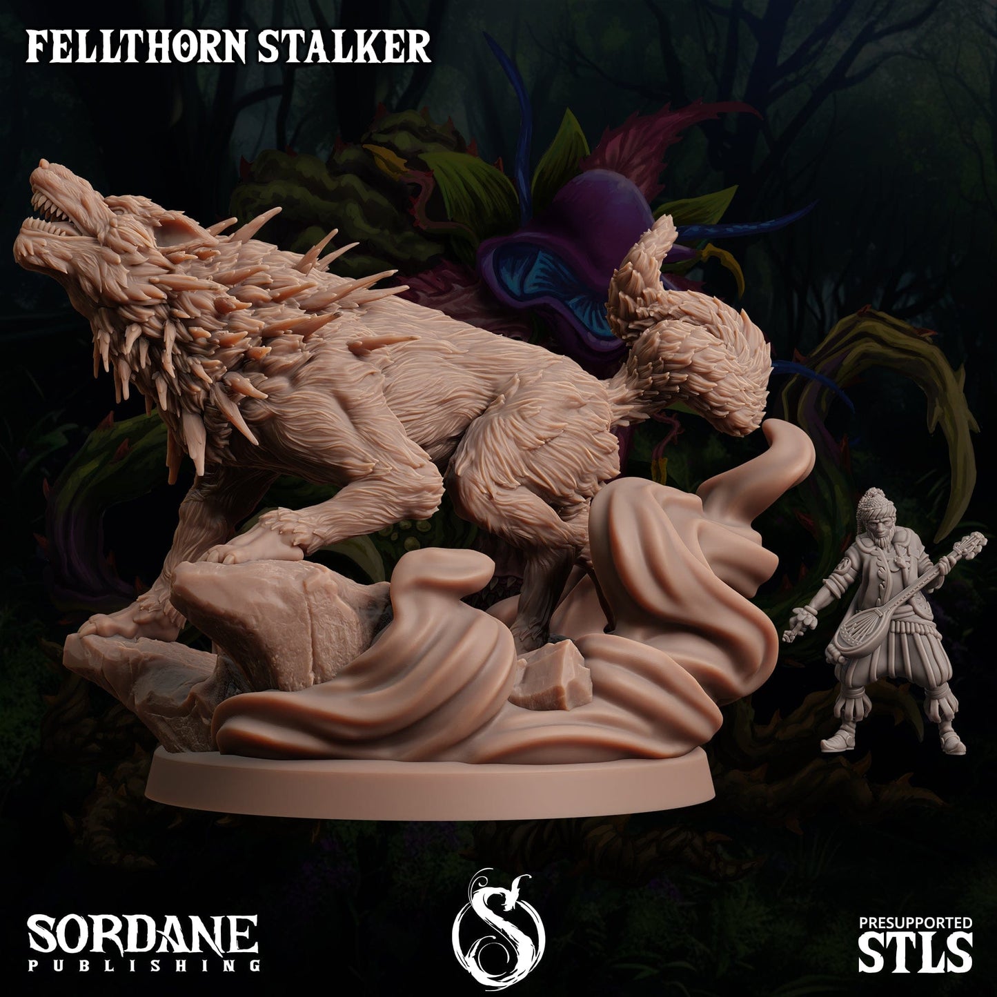3D Printed Sordane Publishing Fellthorn Stalker Cupid's Embrace Set 28 32mm D&D - 3D Printing Boss