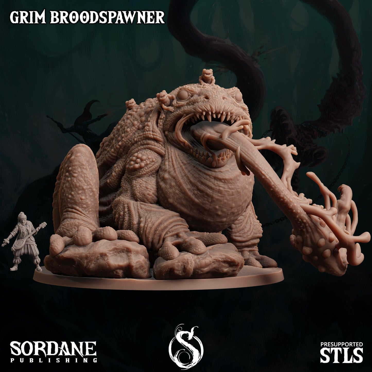 3D Printed Sordane Publishing Grim Broodspawner 28 32mm D&D - 3D Printing Boss