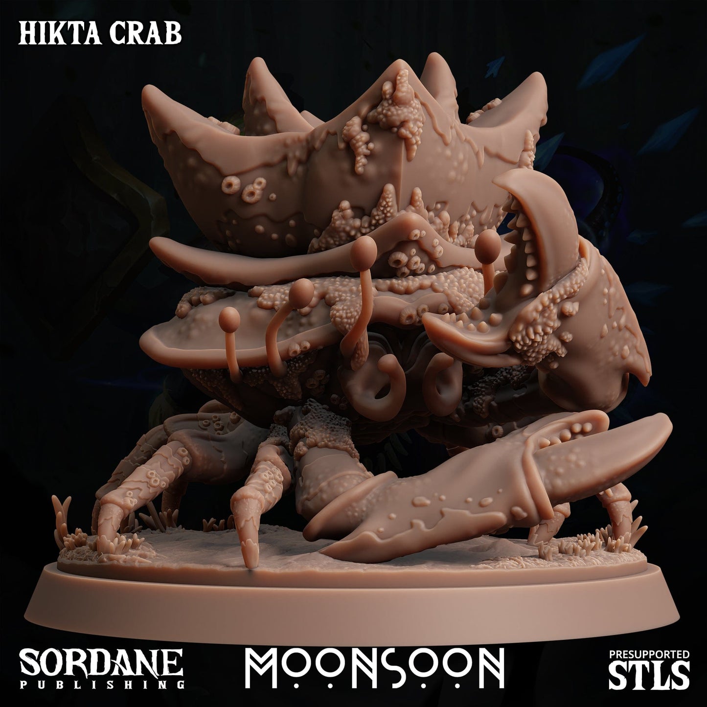 3D Printed Sordane Publishing Hikta Crab Moonsoon 28 32mm D&D - 3D Printing Boss
