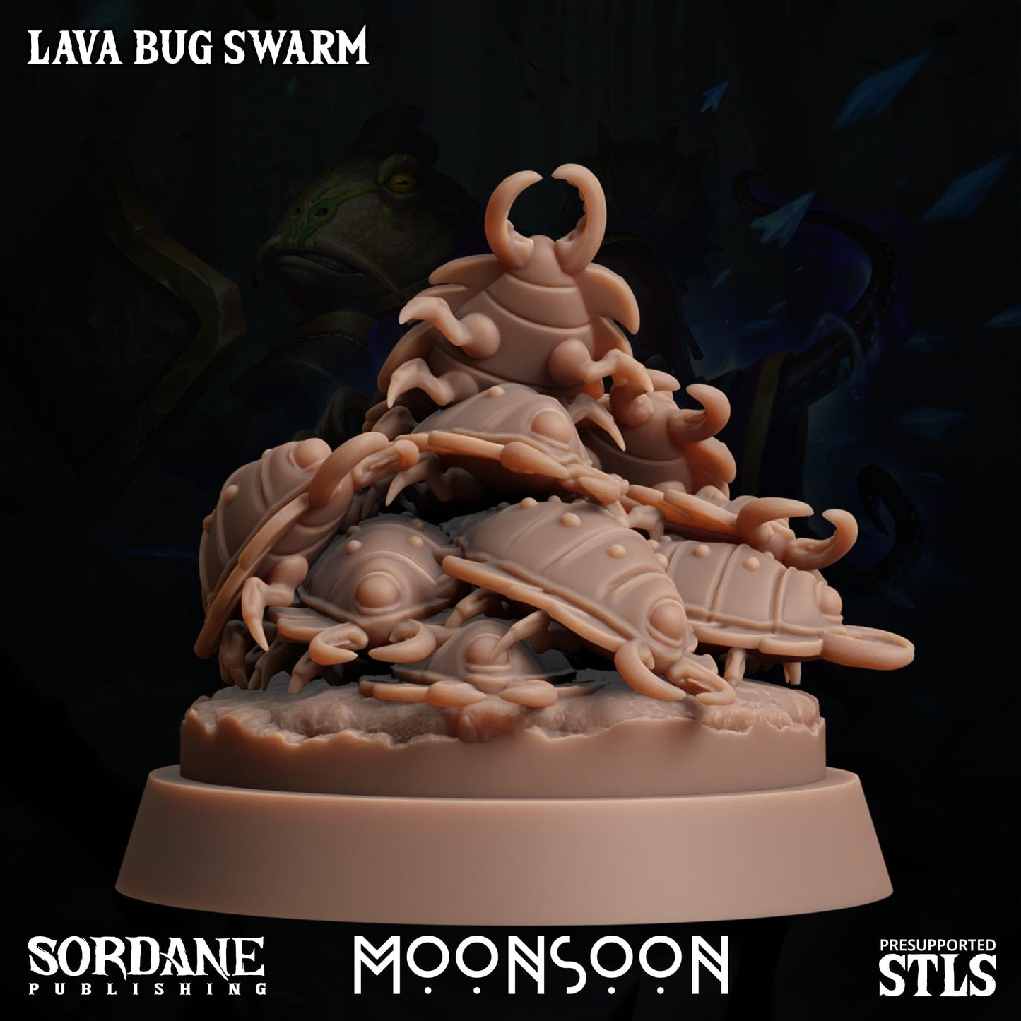 3D Printed Sordane Publishing Lava Bug Swarm Moonsoon 28 32mm D&D - 3D Printing Boss