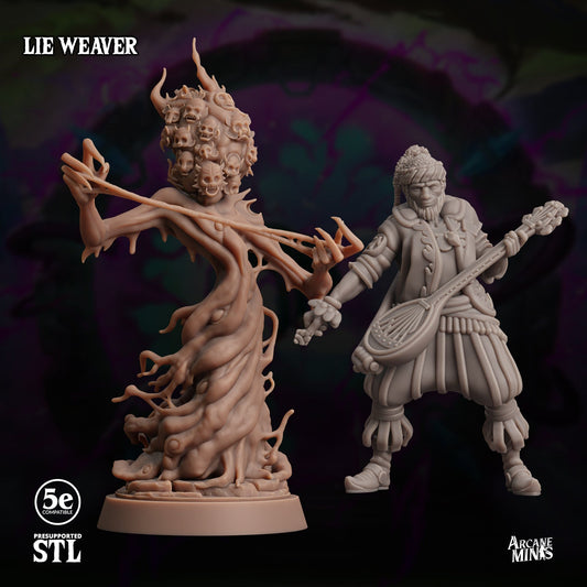 3D Printed Sordane Publishing Lie Weaver Moonsoon 28 32mm D&D - 3D Printing Boss