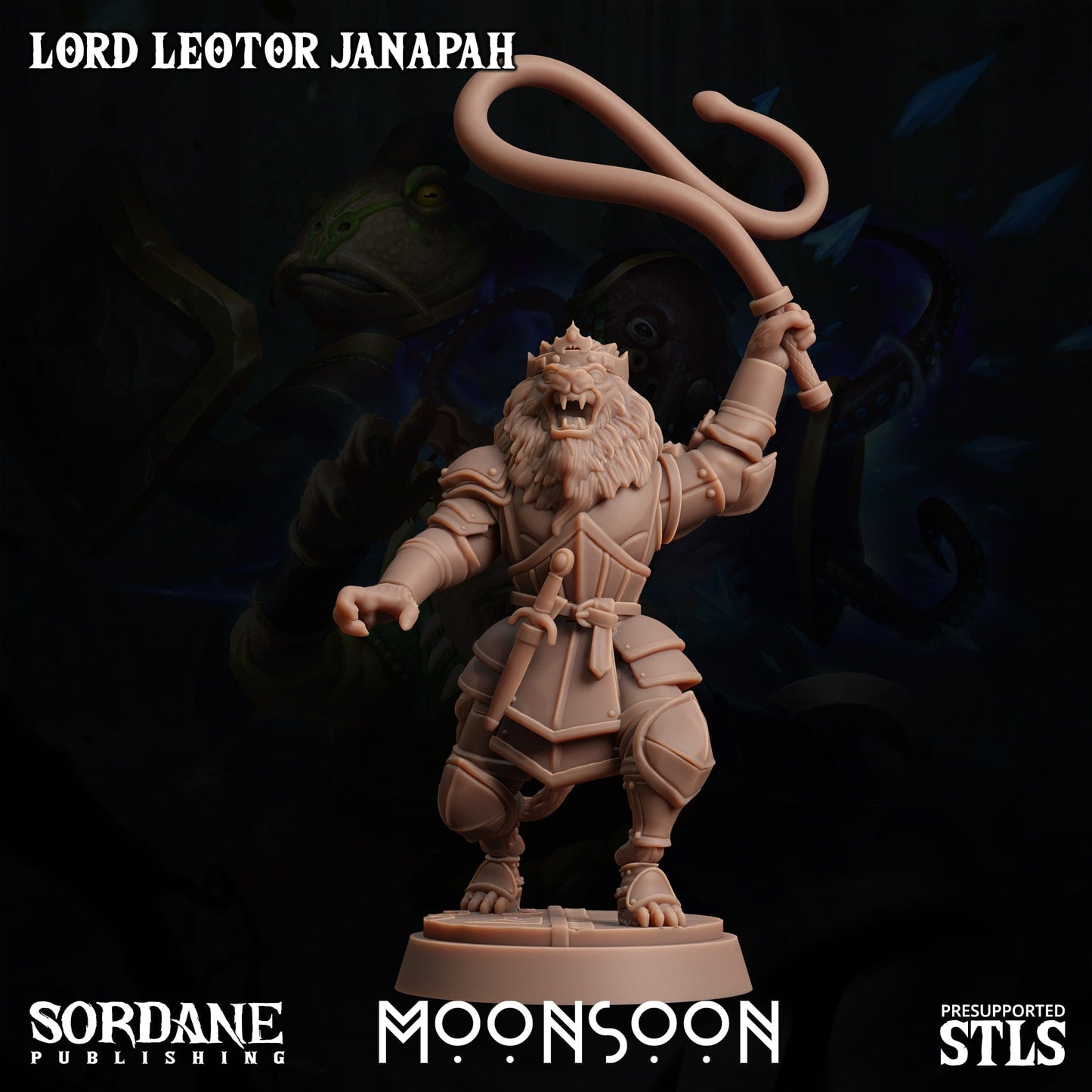 3D Printed Sordane Publishing Loxo Sorcerer Moonsoon 28 32mm D&D - 3D Printing Boss