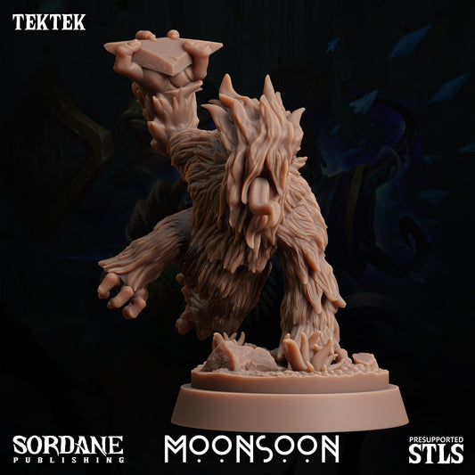 3D Printed Sordane Publishing Tektek Moonsoon 28 32mm D&D - 3D Printing Boss