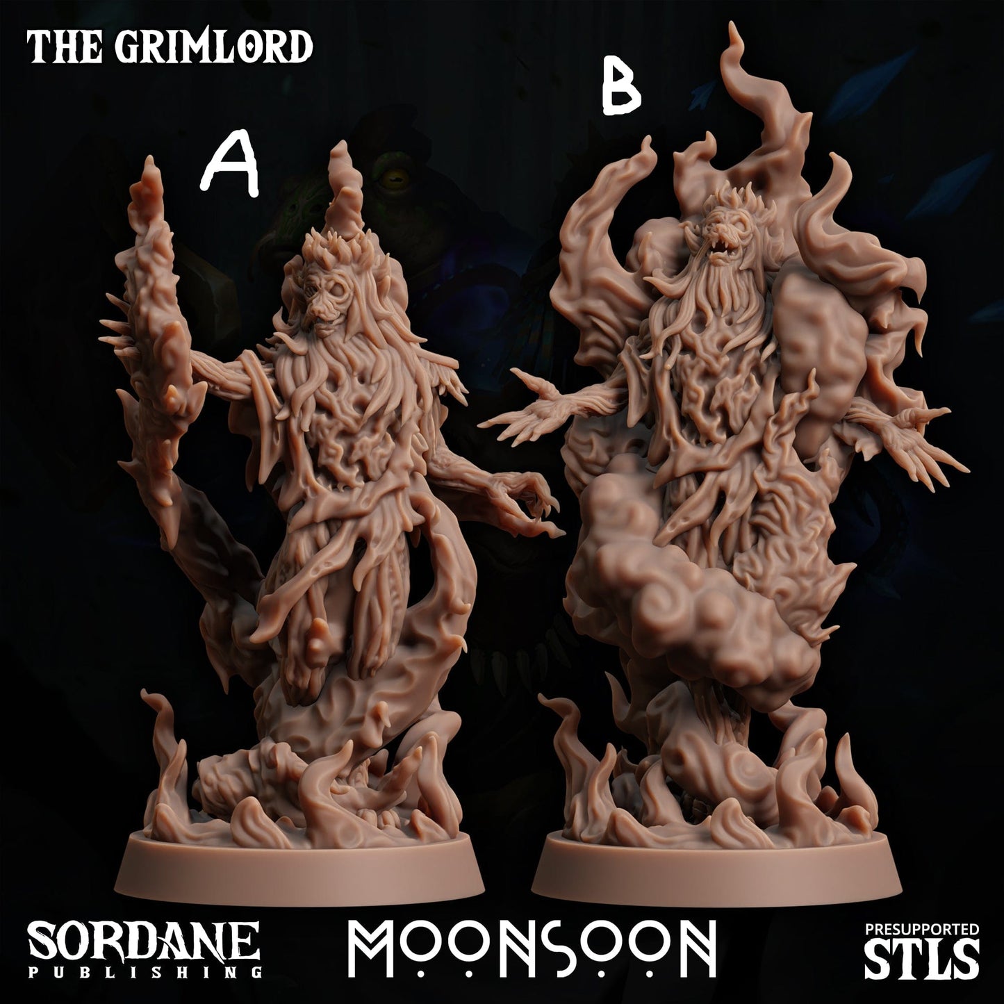 3D Printed Sordane Publishing The Grimlord 28 32mm D&D - 3D Printing Boss