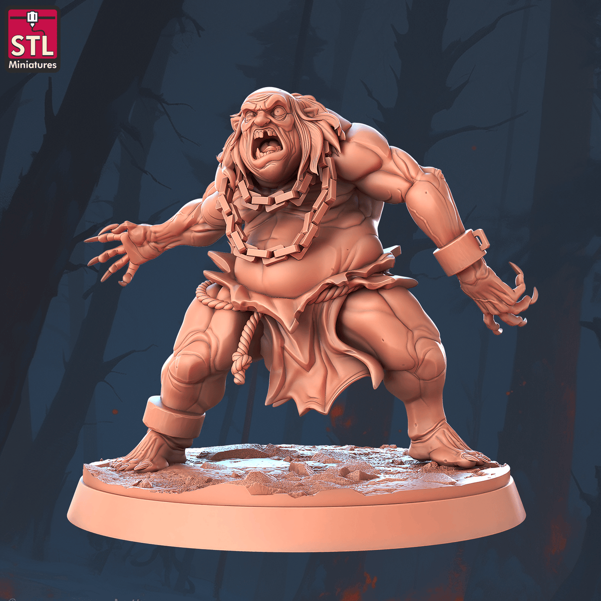 Charming Terrain 3D printed terrain (28mm) Failling Wretch 3D Printed STL Minatures Failling Wretch 28mm 32mm