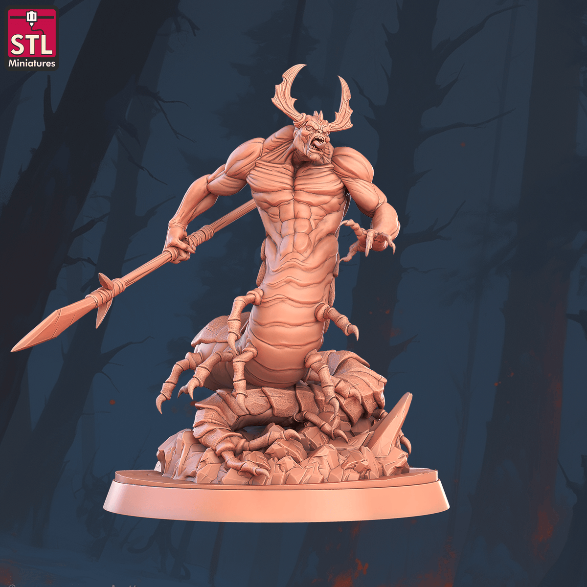 Charming Terrain 3D printed terrain (28mm) r58 chilopendra a 1 3D Printed STL Minatures Chilopendras 28mm 32mm