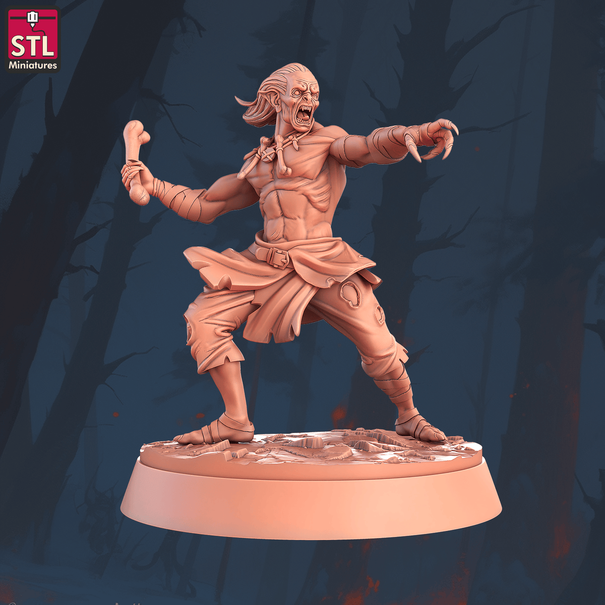 Charming Terrain 3D printed terrain (28mm) r59 ghoul flinger a 1 3D Printed STL Minatures Ghoul Flinger 28mm 32mm