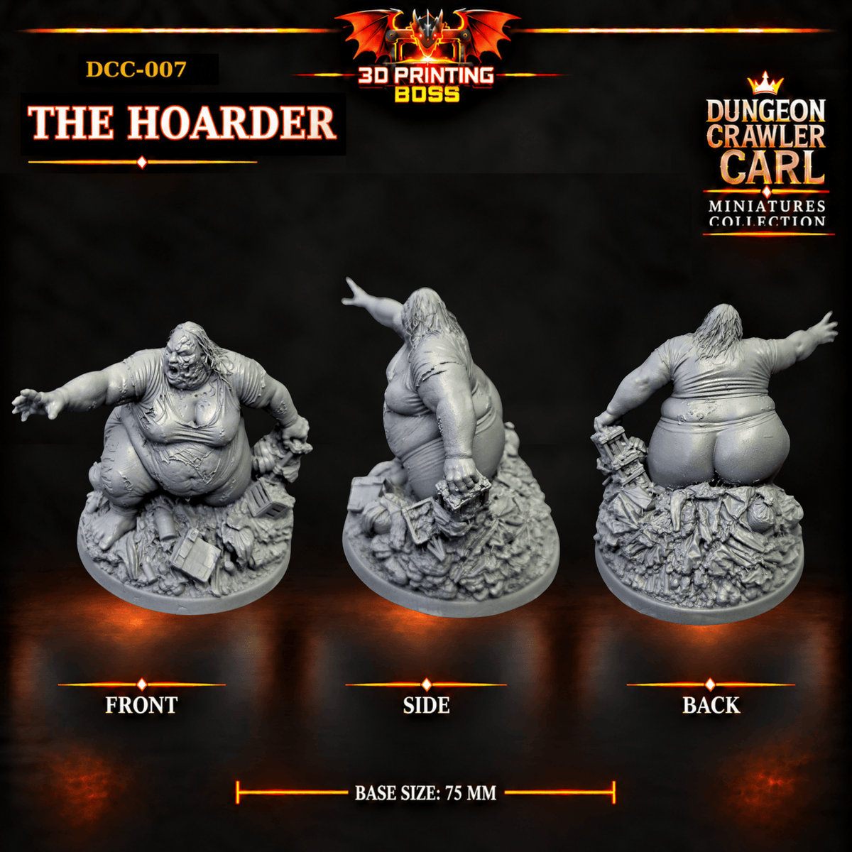 Fantastic Plants and Rocks Tabletop Terrain 3D Printed Dungeon Crawler Carl Miniature Collection Book One DCC-007 - The Hoarder - 32mm