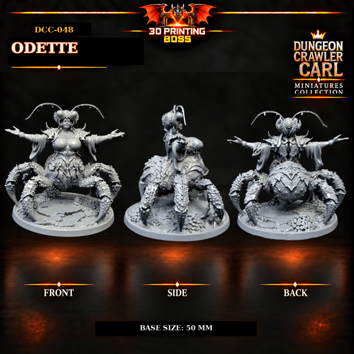 Fantastic Plants and Rocks Tabletop Terrain 3D Printed Dungeon Crawler Carl Miniature Collection Book One DCC-048 - Odette - 32mm