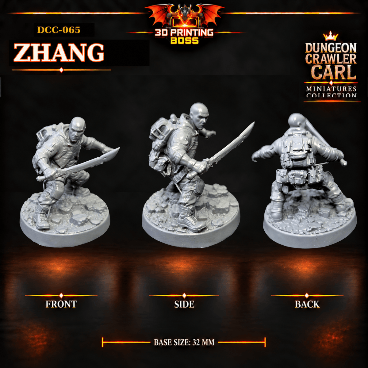 Fantastic Plants and Rocks Tabletop Terrain 3D Printed Dungeon Crawler Carl Miniature Collection Book One DCC-065 - Zhang - 32mm
