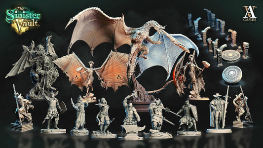 3D Printed Archvillain Games Alcuin the Witchunter The Sinister Vault 28 32mm D&D - 3D Printing Boss