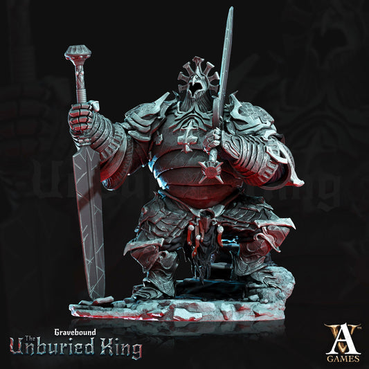 3D Printed Archvillain Games Arma Tenebris - Gravebound The Unburied King 28 32mm D&D - 3D Printing Boss