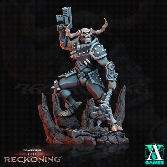 3D Printed Archvillain Games Armari Light Infantry Demonstar - The Reckoning 28 32mm D&D - 3D Printing Boss