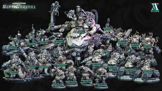3D Printed Archvillain Games Ghakval Hunger of the Stars - Sept of Ghakval 28 32mm D&D - 3D Printing Boss
