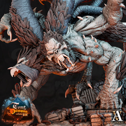 3D Printed Archvillain Games Kagon Aspect of Demogorgon Tome of Demons 28 32mm D&D - 3D Printing Boss