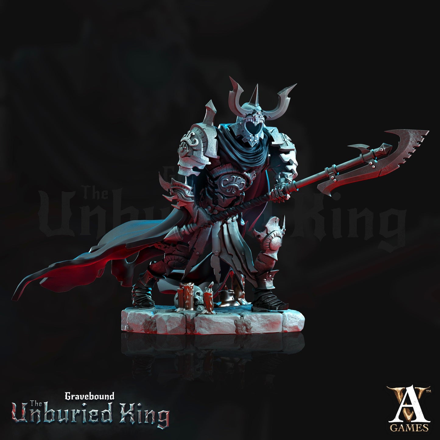 3D Printed Archvillain Games Tenebris Vessels - Gravebound The Unburied King 28 32mm D&D - 3D Printing Boss
