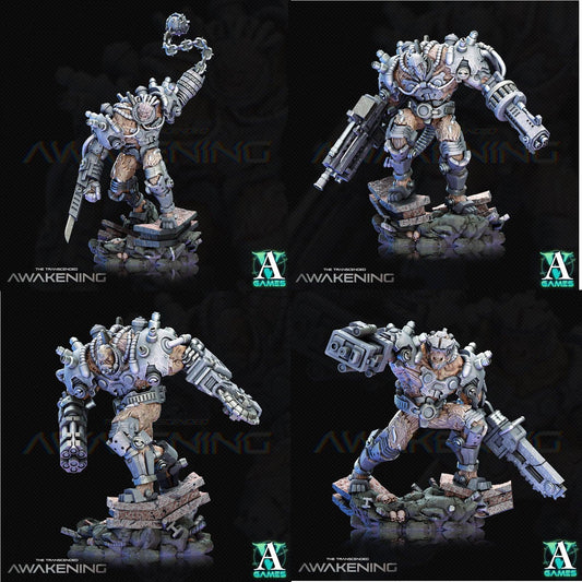 3D Printed Archvillain Games Trancended Fleshgrafts - The Transcended 28 32mm D&D - 3D Printing Boss