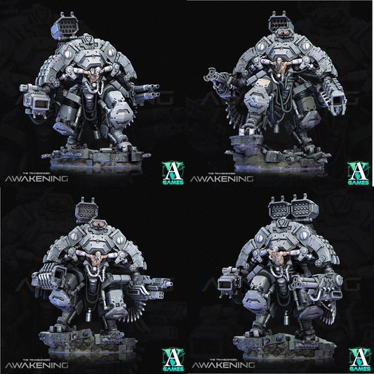 3D Printed Archvillain Games Trancended Vastators - The Transcended 28 32mm D&D - 3D Printing Boss