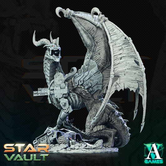 3D Printed Archvillain Games Xarga Galactic Tyrant The Star Vault 28 32mm D&D - 3D Printing Boss