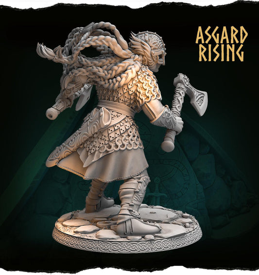 3D Printed Asgard Rising Aidda the Brave Alternative Chieftains 28 32 54 mm - 3D Printing Boss
