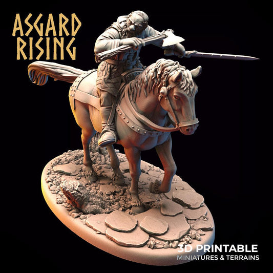 3D Printed Asgard Rising Bandit Riders Outcasts Modular Warband 28mm - 32mm - 3D Printing Boss
