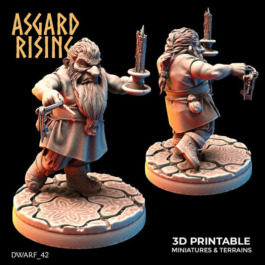 3D Printed Asgard Rising Dwarf Artisan Worker Set 28mm - 32mm - 3D Printing Boss