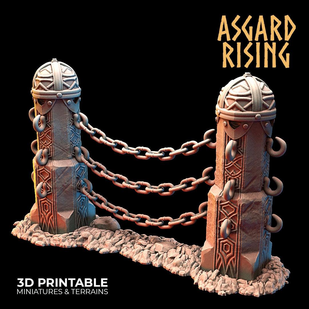 3D Printed Asgard Rising Dwarf Mountain Pass Fortress Entrance 28mm - 32mm - 3D Printing Boss