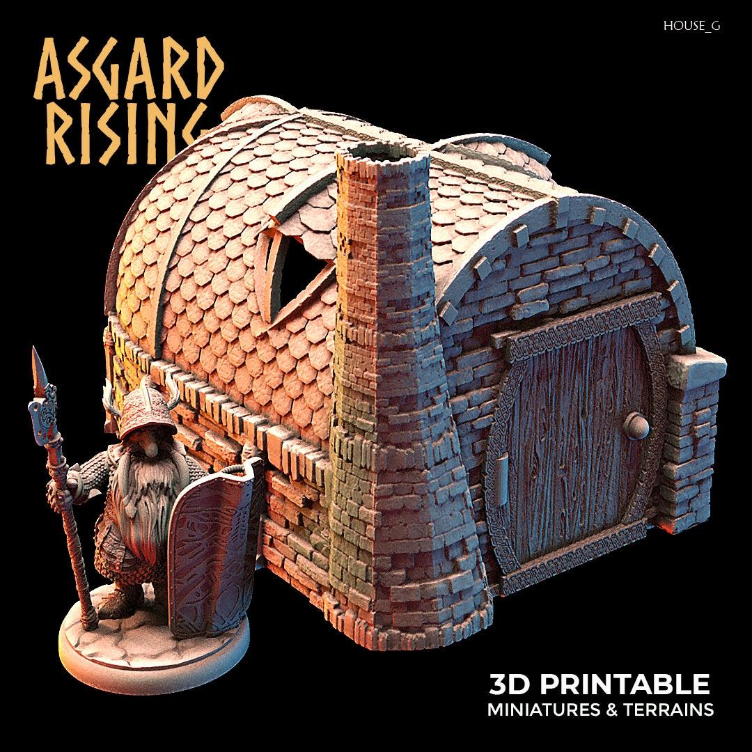 3D Printed Asgard Rising Dwarven Kingdom Houses Industrial Architecture 28mm - 32mm - 3D Printing Boss