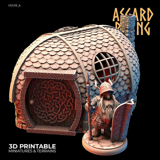 3D Printed Asgard Rising Dwarven Kingdom Houses Industrial Architecture 28mm - 32mm - 3D Printing Boss