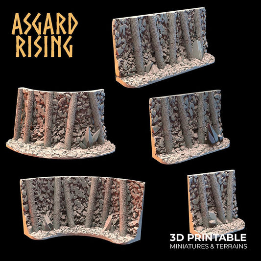 3D Printed Asgard Rising Dwarven Mines Underground Railroad 28mm - 32mm - 3D Printing Boss