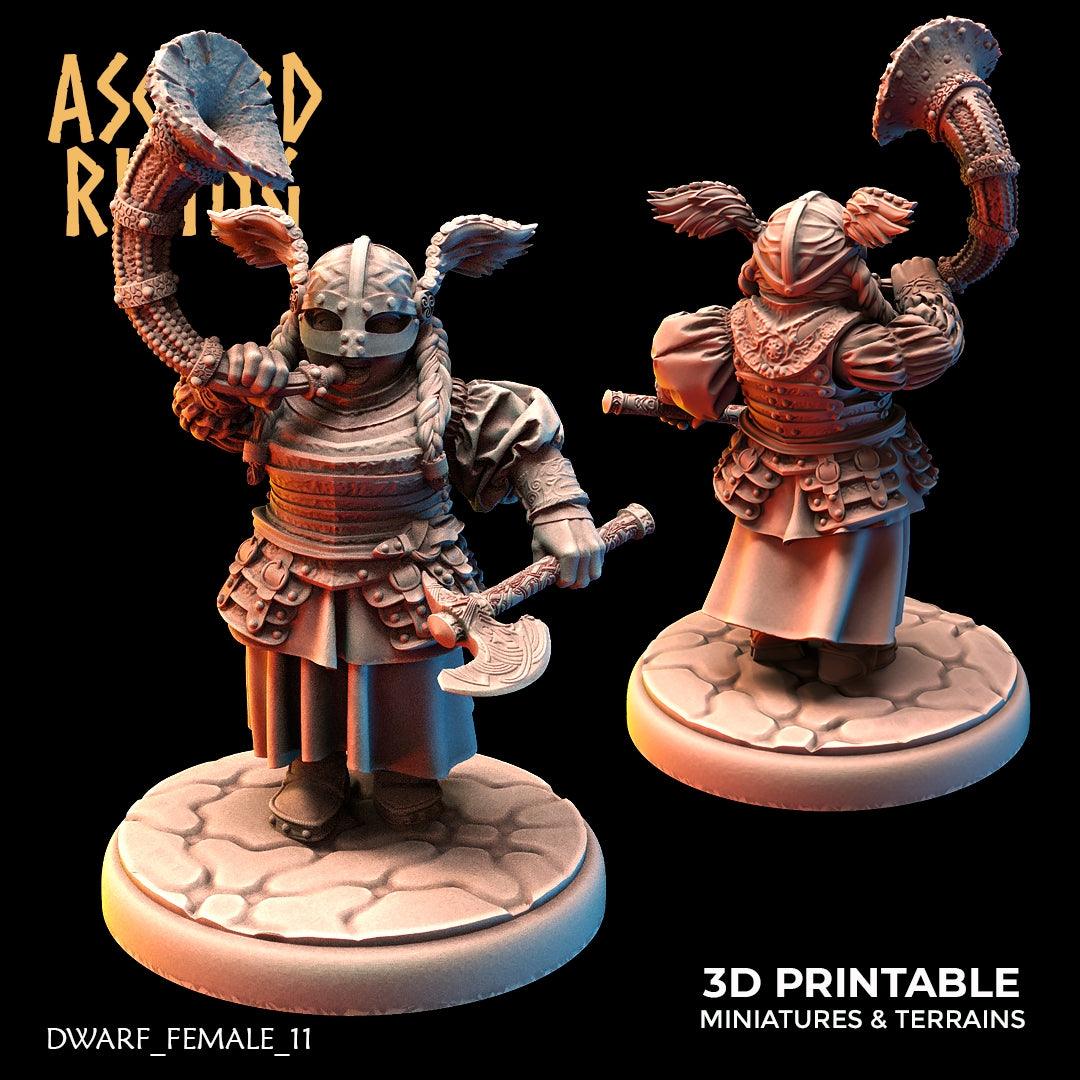 3D Printed Asgard Rising Dwarven Shield-Maiden Horn Blower 28mm - 32mm - 3D Printing Boss