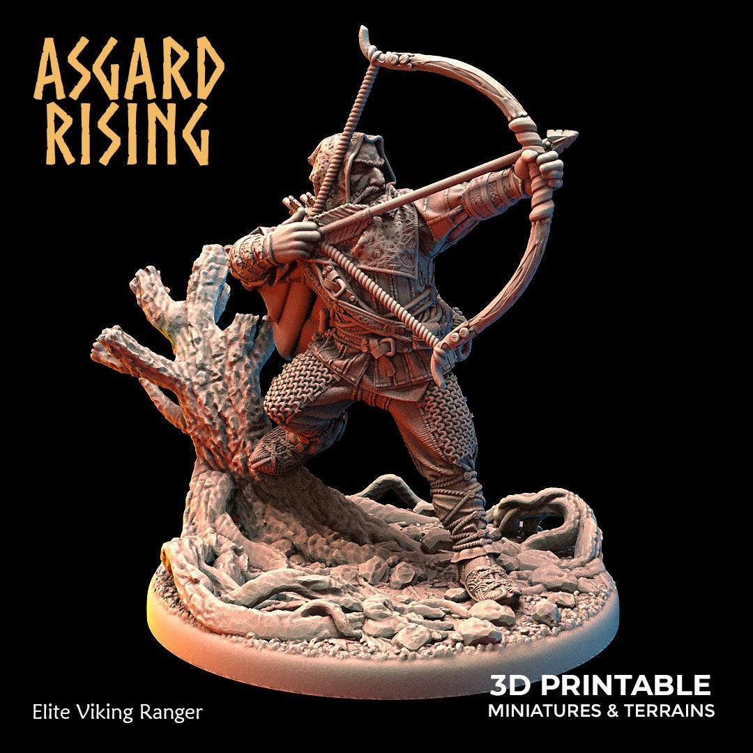 3D Printed Asgard Rising Elite Viking Ranger 28 32mm Wargaming DnD - 3D Printing Boss