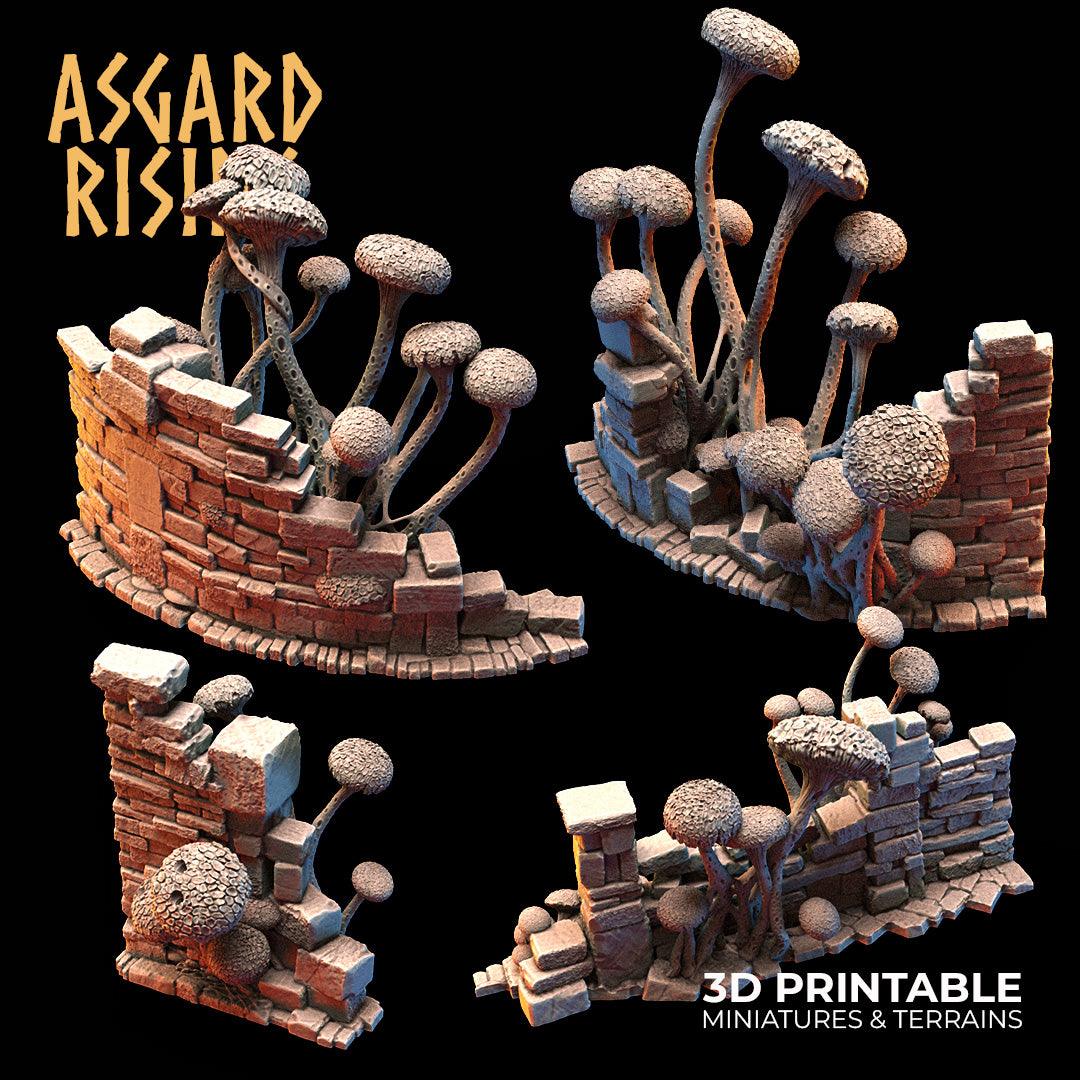3D Printed Asgard Rising Fungi Ruins 28 32 mm Wargaming DnD - 3D Printing Boss