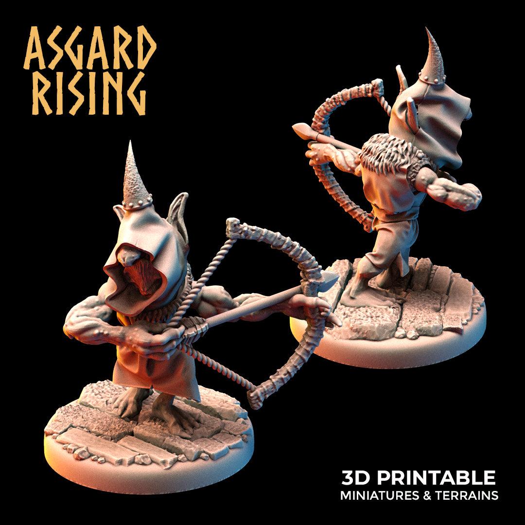 3D Printed Asgard Rising Goblin Archer 32mm Ragnarok D&D - 3D Printing Boss