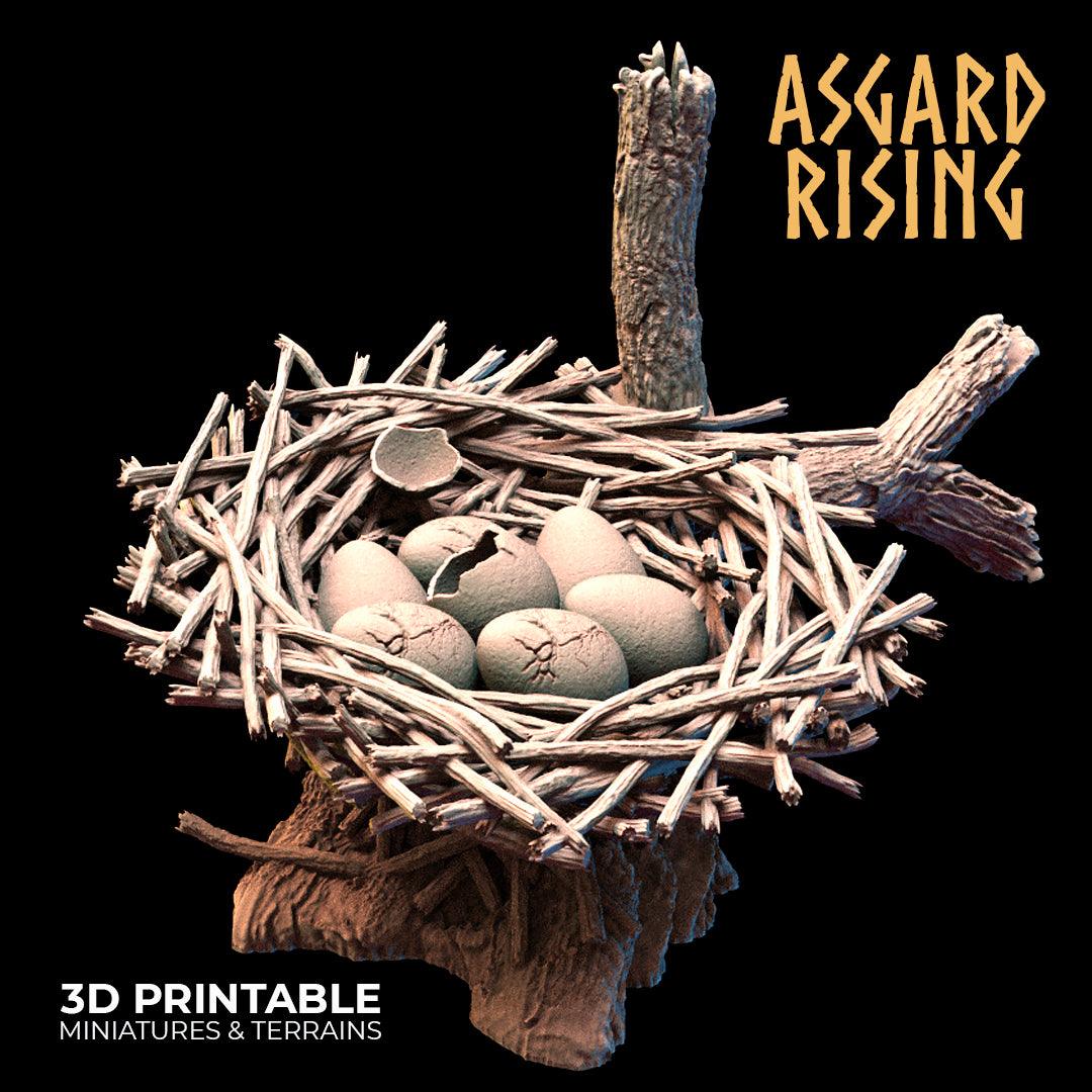 3D Printed Asgard Rising Griffin Nest Set - 32mm D&D - 3D Printing Boss