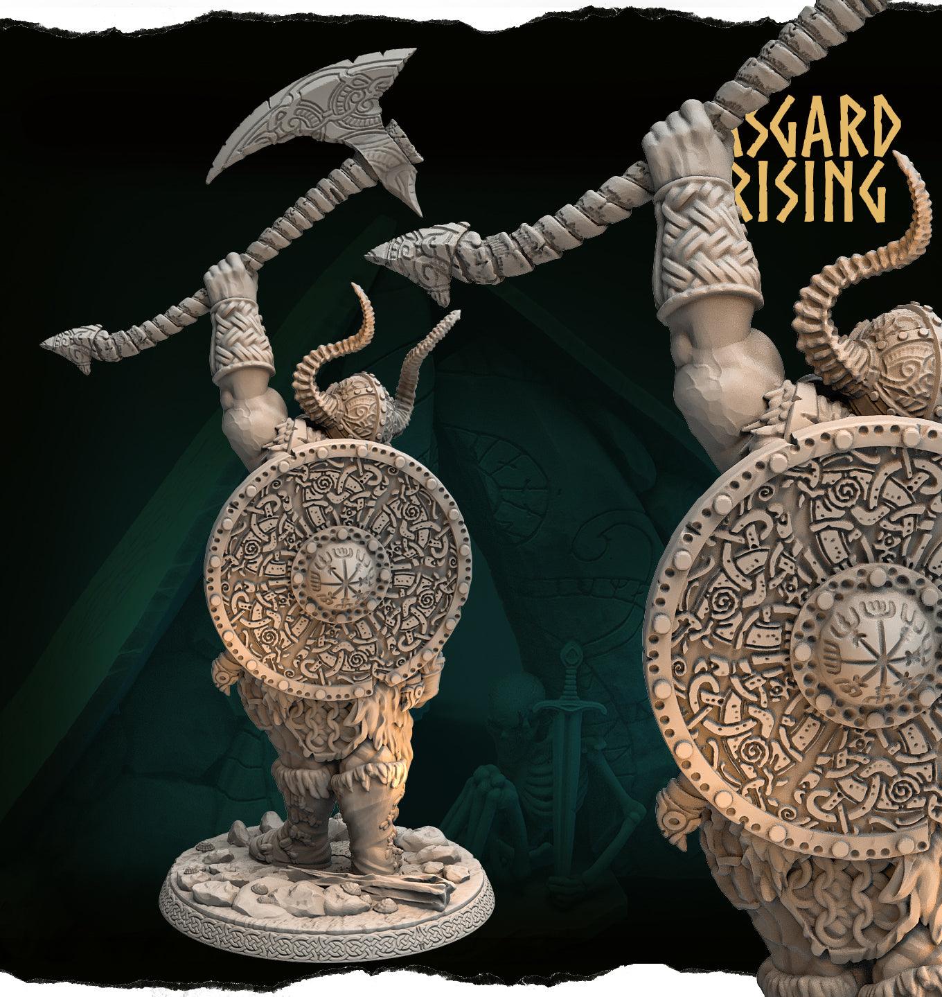 3D Printed Asgard Rising Jarl Rurik Chieftains 28 32 54 mm - 3D Printing Boss