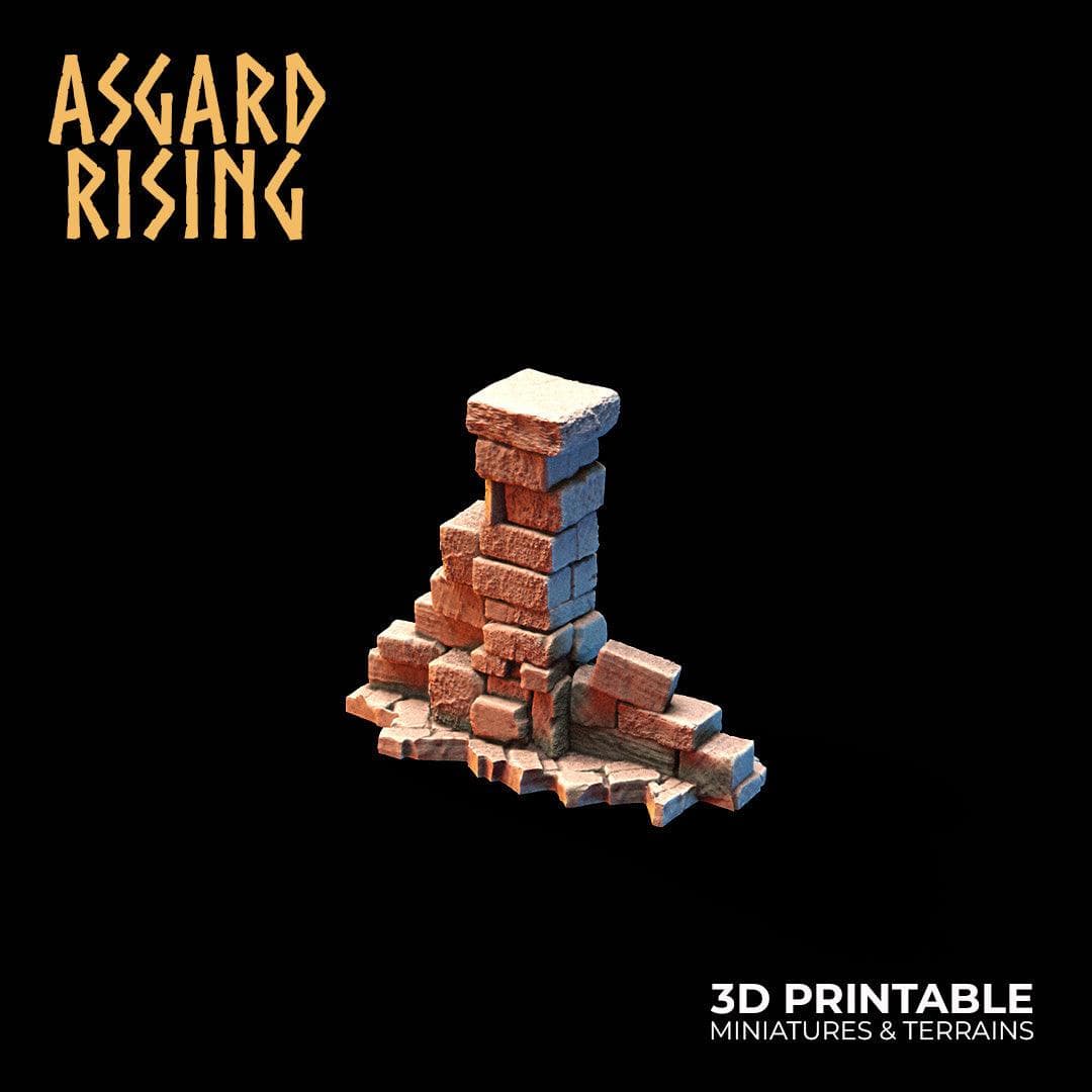 3D Printed Asgard Rising Small Ruins 28 32 mm Wargaming DnD - 3D Printing Boss