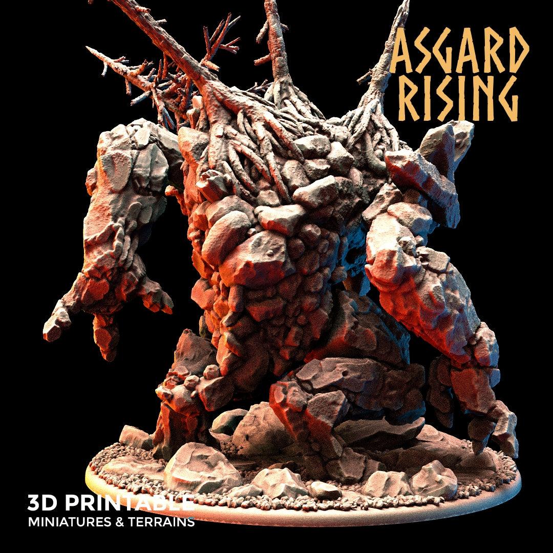 3D Printed Asgard Rising Stone Troll Idol 28mm 32mm D&D - 3D Printing Boss
