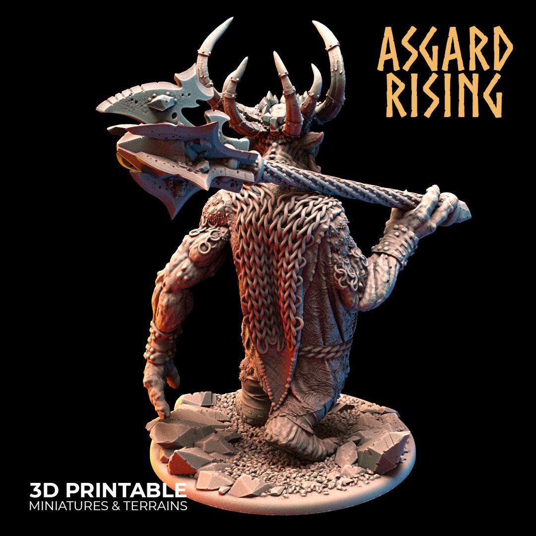 3D Printed Asgard Rising Trollfolk Mountain King | 32mm D&D - 3D Printing Boss