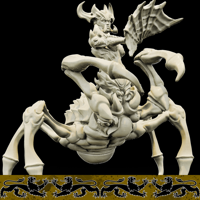 3D Printed Bestiary Vol. 4 Nafarrate - Arachne Spider 32mm Ragnarok D&D - 3D Printing Boss