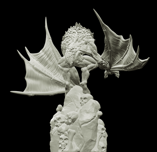 3D Printed Bestiary Vol. 4 Nafarrate - Camazotz Demon Fiend 32mm Ragnarok D&D - 3D Printing Boss