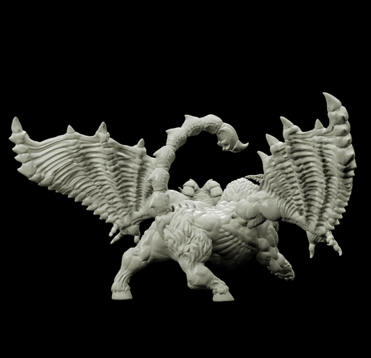 3D Printed Bestiary Vol. 4 Nafarrate - Chimera 32mm Ragnarok D&D - 3D Printing Boss