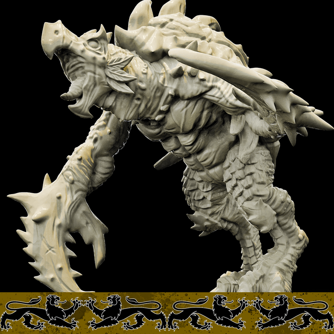 3D Printed Bestiary Vol. 4 Nafarrate - Corvolture Beast 32mm Ragnarok D&D - 3D Printing Boss