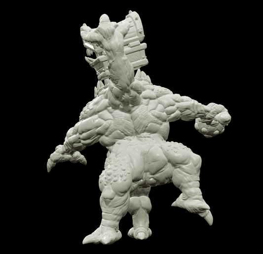 3D Printed Bestiary Vol. 4 Nafarrate - Iutreli Abomination 32mm Ragnarok D&D - 3D Printing Boss