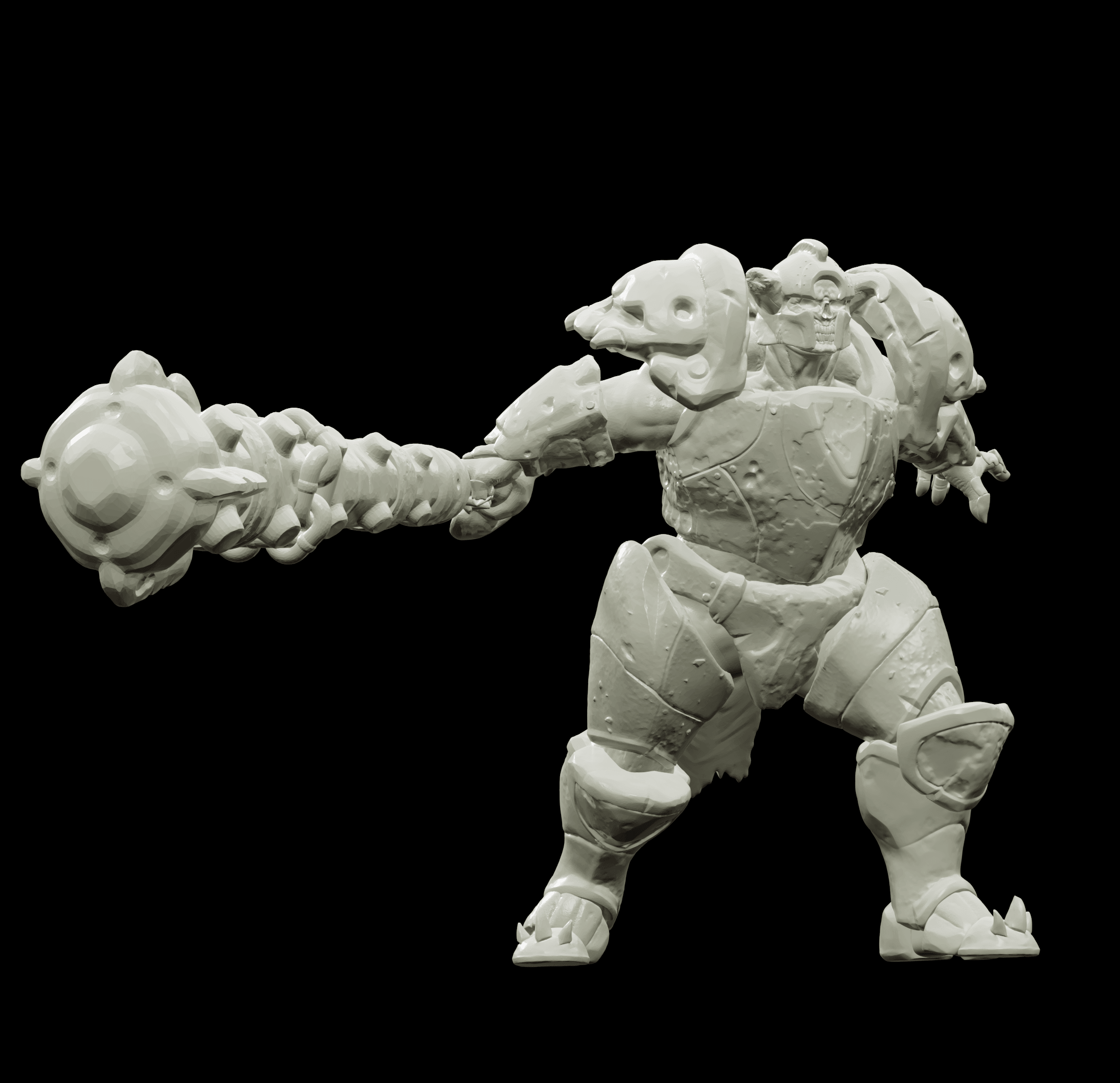 3D Printed Bestiary Vol. 4 Nafarrate - Juggernaut 32mm Ragnarok D&D | D ...